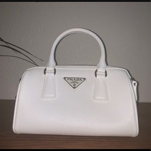 Vintage white Prada purse
